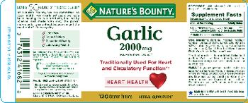 Nature's Bounty Garlic 2000 mg - herbal supplement