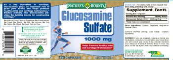 Nature's Bounty Glucosamine Sulfate 1000 mg - supplement