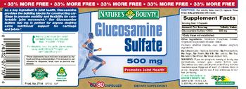 Nature's Bounty Glucosamine Sulfate 500 mg - supplement