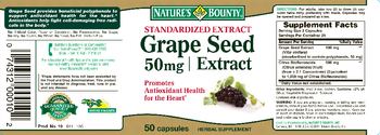 Nature's Bounty Grape Seed Extract 50 mg - herbal supplement