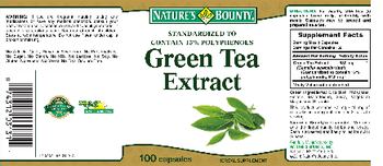 Nature's Bounty Green Tea Extract - 