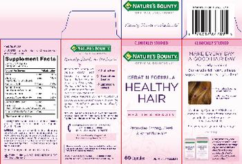 Nature's Bounty Healthy Hair - supplement