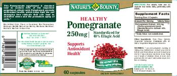 Nature's Bounty Healthy Pomegranate 250 mg - supplement