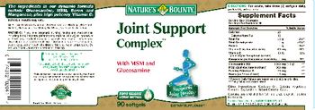 Nature's Bounty Joint Support Complex - supplement