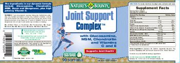 Nature's Bounty Joint Support Complex - supplement