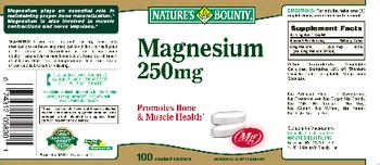Nature's Bounty Magnesium 250 mg - mineral supplement