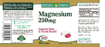 Nature's Bounty Magnesium 250mg - mineral supplement