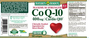 Nature's Bounty Maximum Strength CoQ-10 400 mg - supplement