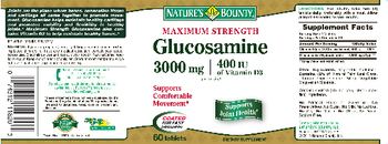 Nature's Bounty Maximum Strength Glucosamine - supplement