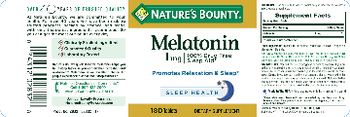 Nature's Bounty Melatonin 1 mg - supplement