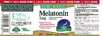 Nature's Bounty Melatonin 1 mg - supplement