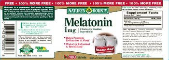 Nature's Bounty Melatonin 1 mg - supplement