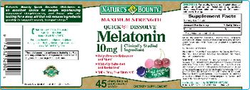 Nature's Bounty Melatonin 10 mg Cherry Flavored - supplement