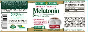 Nature's Bounty Melatonin 5 mg - supplement