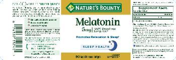Nature's Bounty Melatonin 5 mg - supplement