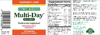 Nature's Bounty Multi-Day Plus Iron - supplement