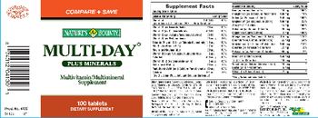 Nature's Bounty Multi-Day Plus Minerals - supplement