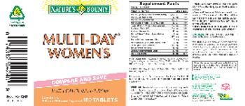Nature's Bounty Multi-Day Women's - comprehensive multivitamin multimineral supplement