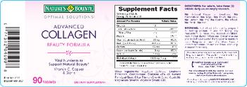 Nature's Bounty Optimal Solutions Advanced Collagen - supplement