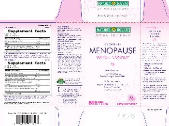 Nature's Bounty Optimal Solutions Complete Menopause Support Complex A.M. Formula - supplement