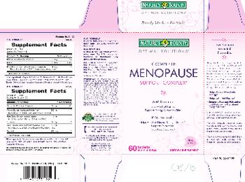 Nature's Bounty Optimal Solutions Complete Menopause Support Complex P.M. Formula - supplement