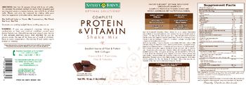 Nature's Bounty Optimal Solutions Complete Protein & Vitamin Shake Mix Decadent Chocolate - supplement