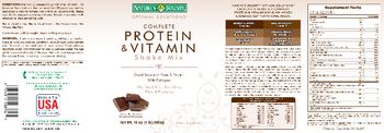 Nature's Bounty Optimal Solutions Complete Protein & Vitamin Shake Mix Decadent Chocolate - supplement