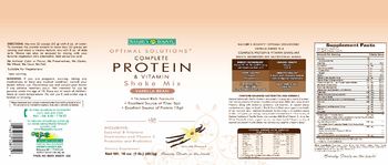 Nature's Bounty Optimal Solutions Complete Protein & Vitamin Shake Mix Vanilla Bean - supplement