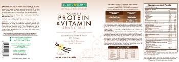 Nature's Bounty Optimal Solutions Complete Protein & Vitamin Shake Mix Vanilla Bean - supplement