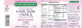 Nature's Bounty Optimal Solutions Extra Strength Hair, Skin & Nails - supplement