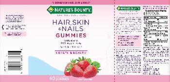 Nature's Bounty Optimal Solutions Hair, Skin & Nails Gummies with Biotin 2500 mcg Strawberry Flavored - supplement