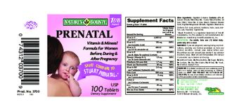 Nature's Bounty Prenatal - supplement