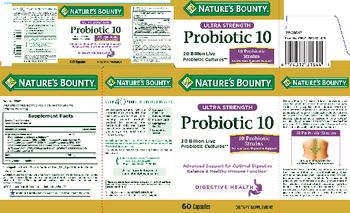 Nature's Bounty Probiotic 10 - supplement