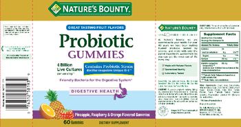 Nature's Bounty Probiotic Gummies - supplement