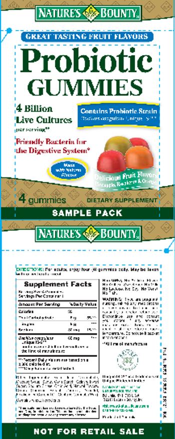 Nature's Bounty Probiotic Gummies - supplement