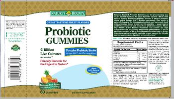 Nature's Bounty Probiotic Gummies - supplement