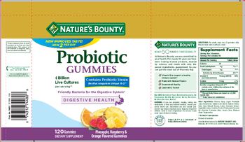 Nature's Bounty Probiotics Gummies - supplement