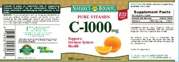Nature's Bounty Pure Vitamin C-1000 mg - vitamin supplement