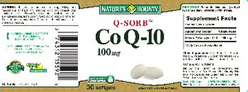 Nature's Bounty Q-Sorb CoQ-10 100 mg - supplement