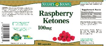 Nature's Bounty Raspberry Ketones 100 mg - supplement