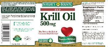 Nature's Bounty Red Krill Oil 500 mg - supplement