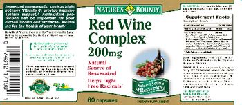 Nature's Bounty Red Wine Complex 200 mg - supplement