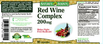 Nature's Bounty Red Wine Complex 200 mg - supplement
