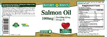 Nature's Bounty Salmon Oil 1000 mg - supplement