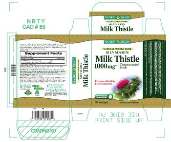 Nature's Bounty Silymarin Milk Thistle - herbal supplement