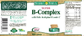 Nature's Bounty Super B-Complex With Folic Acid Plus Vitamin C - vitamin supplement