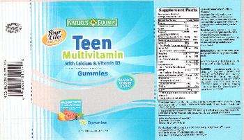Nature's Bounty Teen Multivitamin With Calcium & Vitamin D3 - vitamin supplement