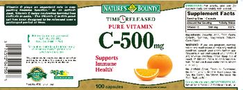 Nature's Bounty Time Released Pure Vitamin C-500 mg - vitamin supplement