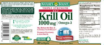Nature's Bounty Triple Strength Red Krill Oil 1000 mg - supplement
