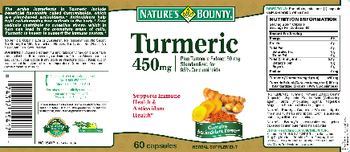 Nature's Bounty Turmeric 450 mg Plus Turmeric Extract 50 mg - herbal supplement